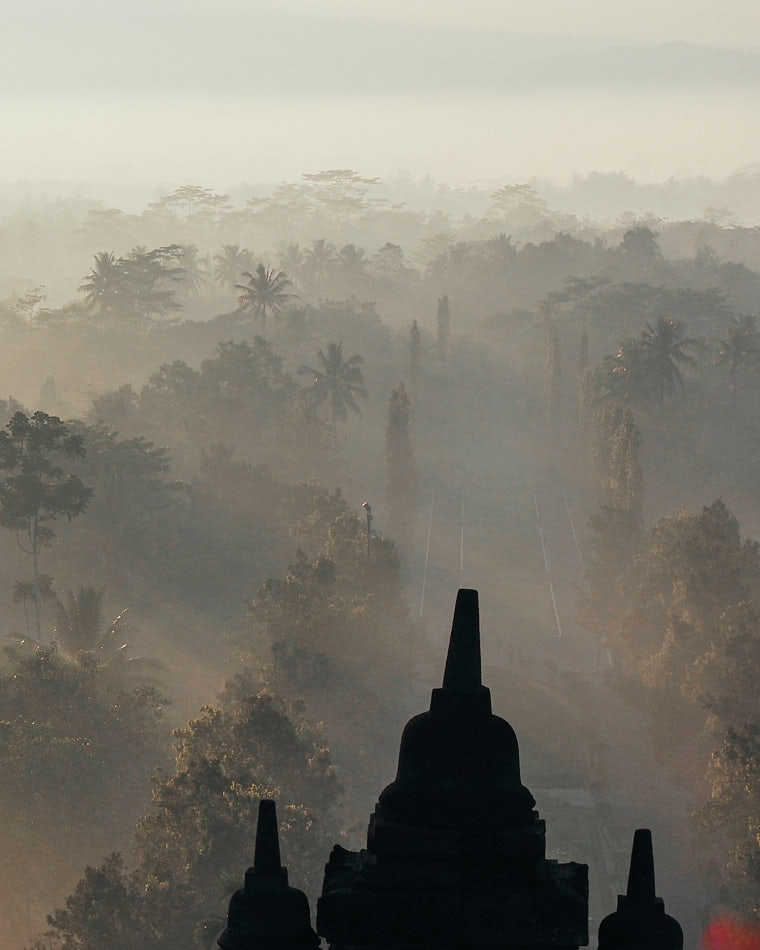 Wschod slonca w Borobudur 169