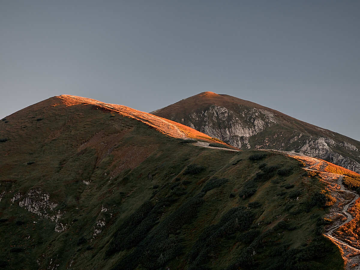 Epicki zachód słońca w Tatrach